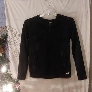 Young ladies black hooded jacket